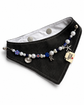 Bandana en jean upcyclé à personnaliser - NOIR
