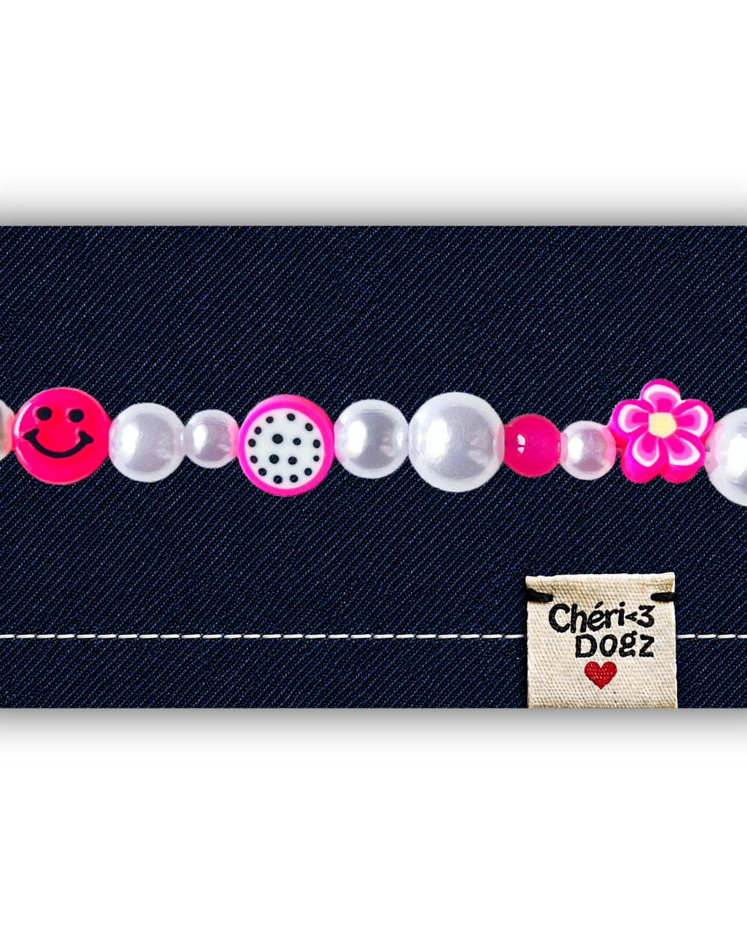 Bandana chien à personnaliser en jean upcyclé - JEAN FONCÉ