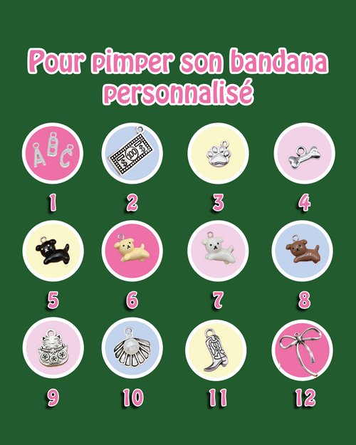 Charms — à ajouter au bandana personnalisé ✨
