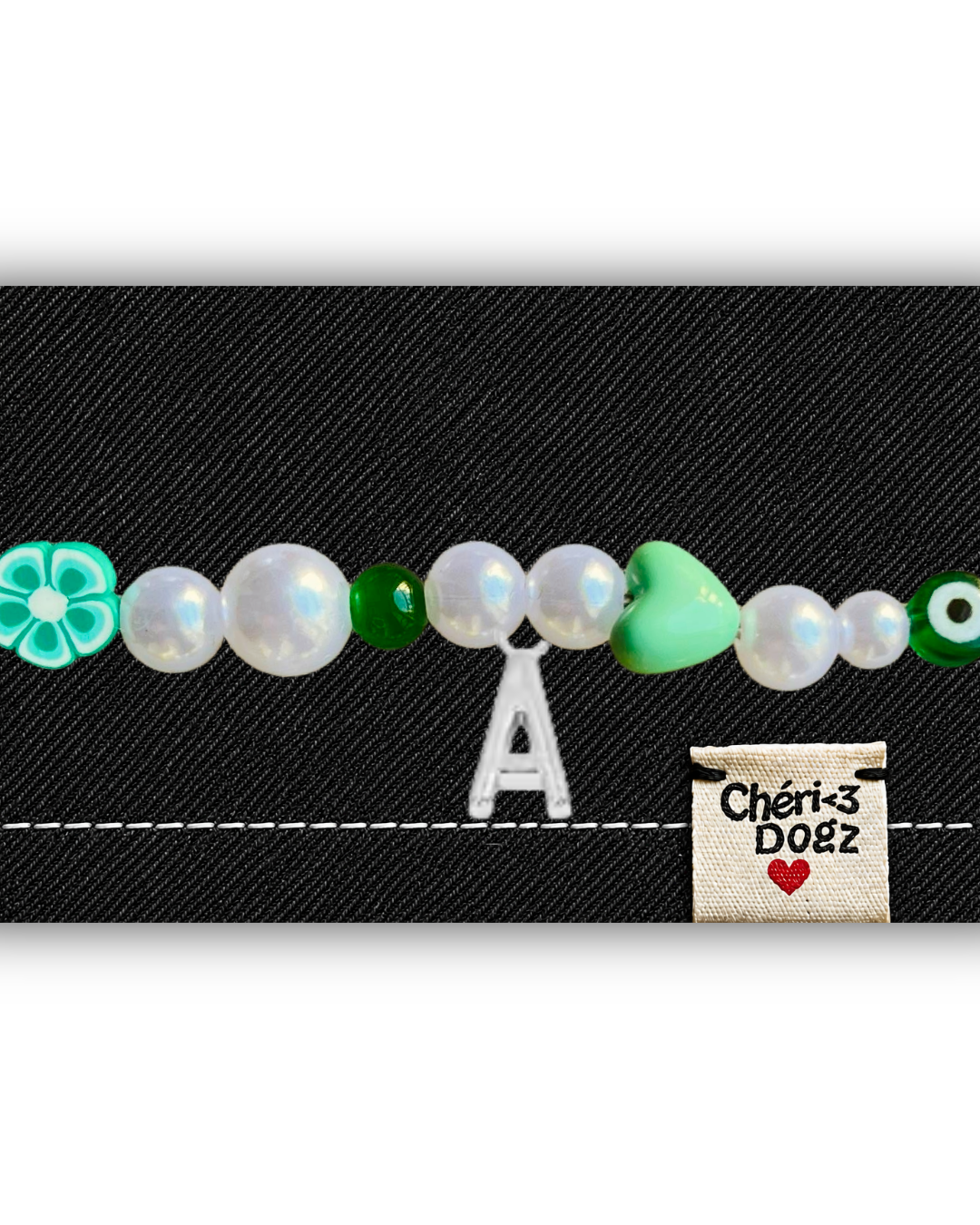 Bandana à personnaliser en jean upcyclé - NOIR